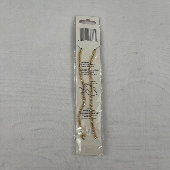 Fashion In View Yellow Goldtone  Eyeglass Chain 26 Inches 66 CM - Picture 2 of 2